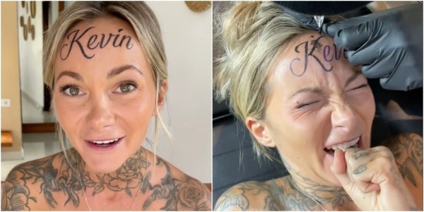 Девушка показала татуировку с именем парня на лбу — и взорвала интернет